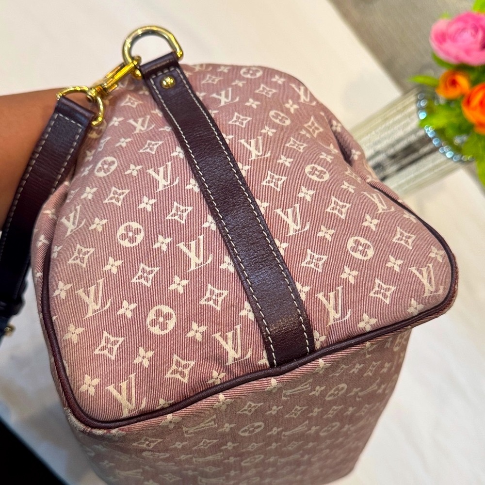 Authentic Louis Vuitton Mini Lin Speedy Bandolier 30 - Picture 5 of 16
